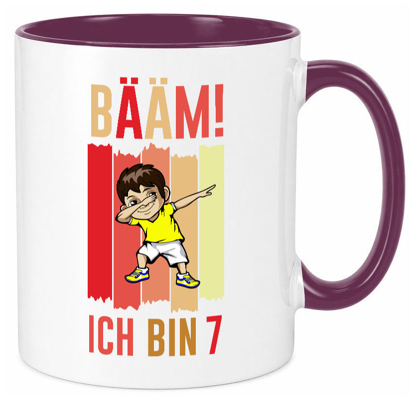 7. Geburtstag | 7 Jahre Bääm ich bin Humor Geschenkidee Tasse