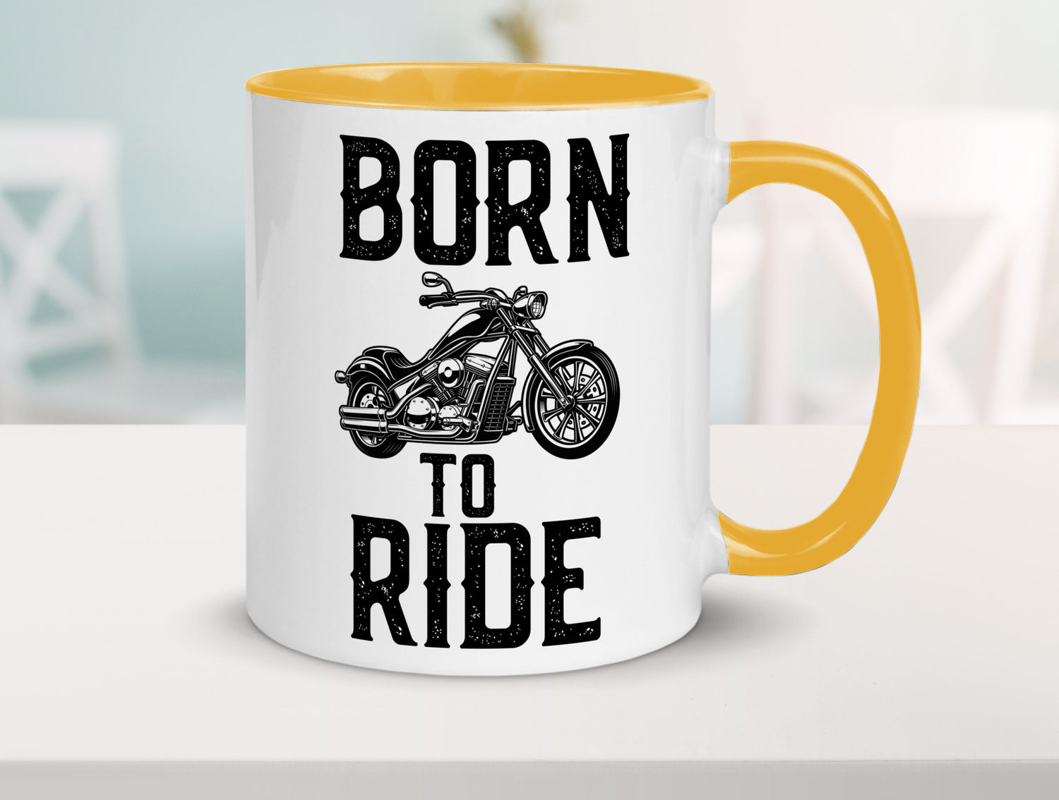 Born to ride | Biker Tasse Motorradfahrer Motorrad lustiger Spruch Geschenk