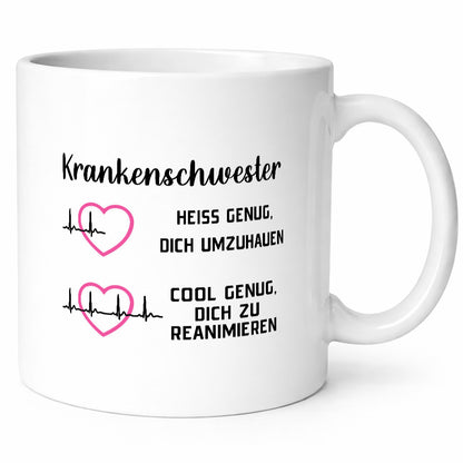 Krankenschwester umhauen, cool reanimieren | Herzschlag Geschenk Humor