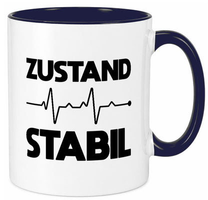 Zustand Stabil | Herzschlag Heartbeat lustiger Spruch Geschenk Humor