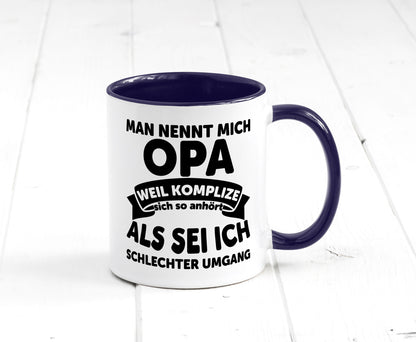 Nenn mich Opa, Komplize schlechter Umgang | Opa Witz Geschenk Familie
