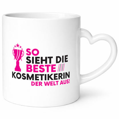 Die Weltbeste Kosmetikerin | Kosmetik Stylistin v2 Geschenkidee Humor Tasse