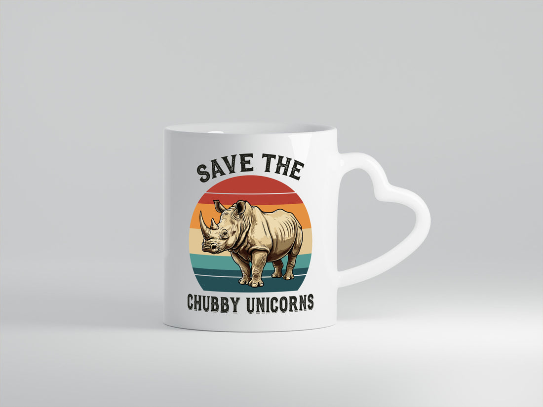 Save the Chubby Unicorns | Vintage Nashorn lustiger Spruch Geschenk Humor