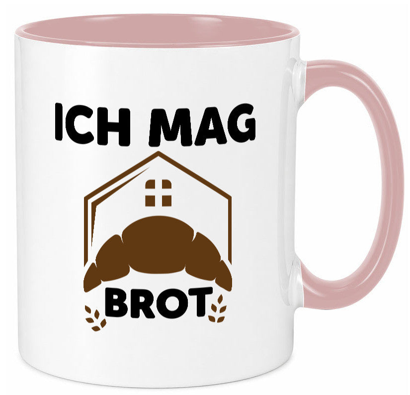Ich mag Brot | Bäcker backen lustiger Spruch Geschenk Humor Geschenkidee Tasse