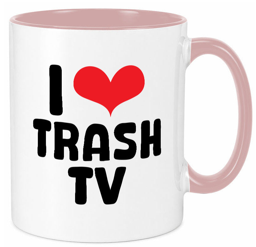 I love Trash TV | v2 lustig Humor Geschenkidee Geschenk Tasse