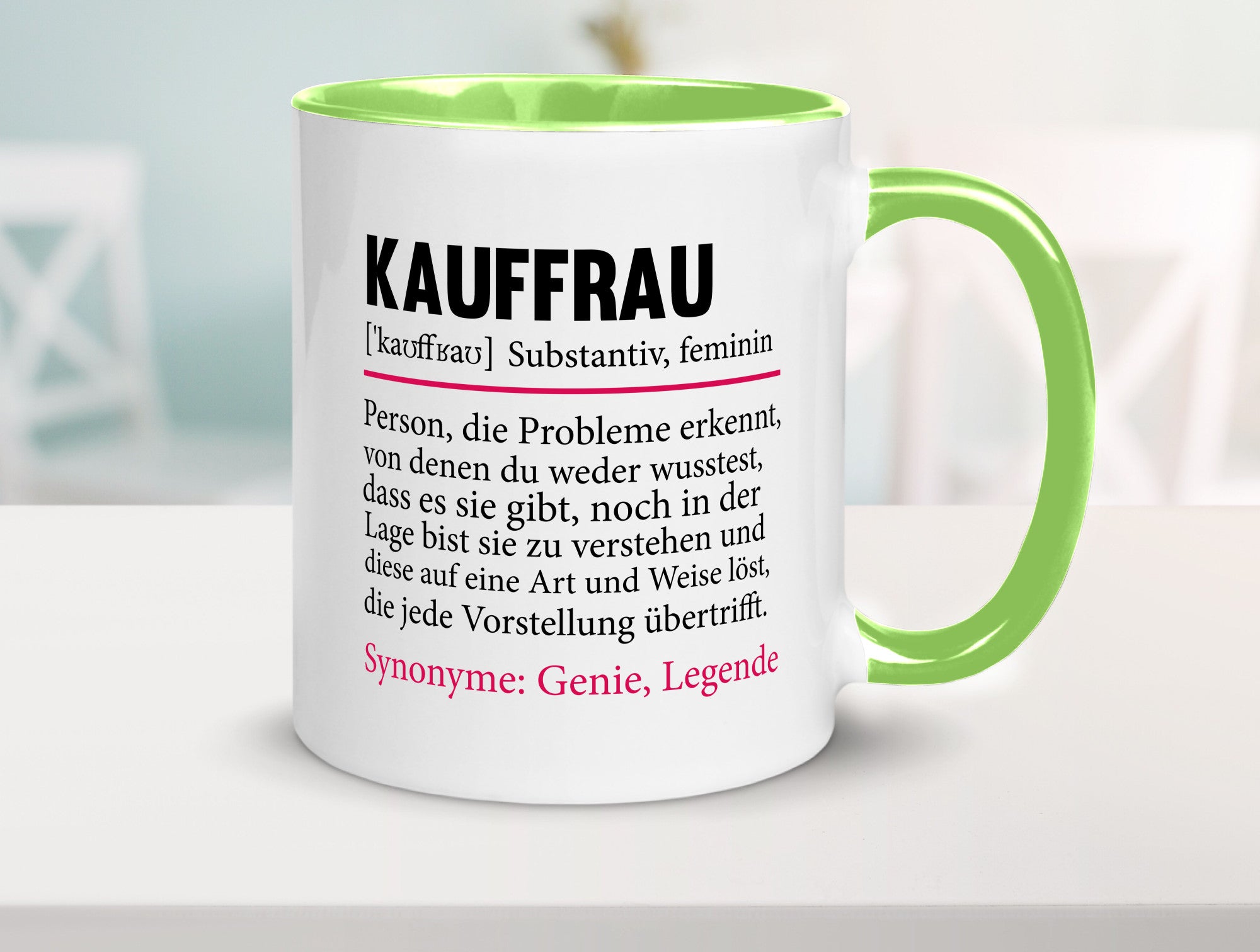 Kauffrau | Humor Spruch Definition Kauffrauen Geschenkidee Tasse