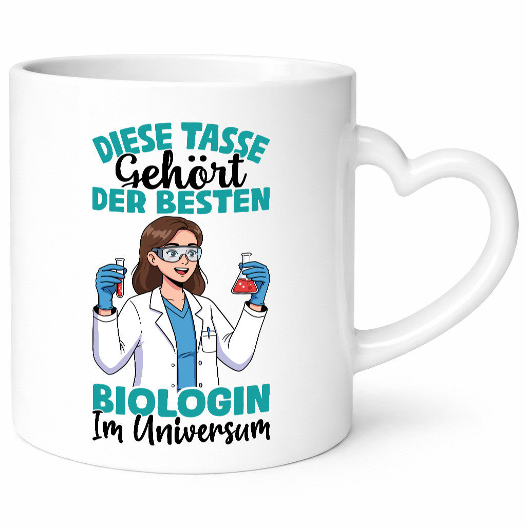 Im Universum: Biologin | Biologie Naturforscherin Geschenkidee Humor Tasse