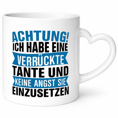Ich habe eine verrückte Tante | Nichte Neffe Patentante Humor Geschenkidee Tasse