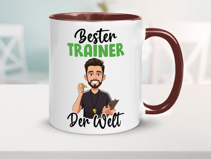 Bester Trainer | Verein Sport v2 Humor Geschenkidee Tasse