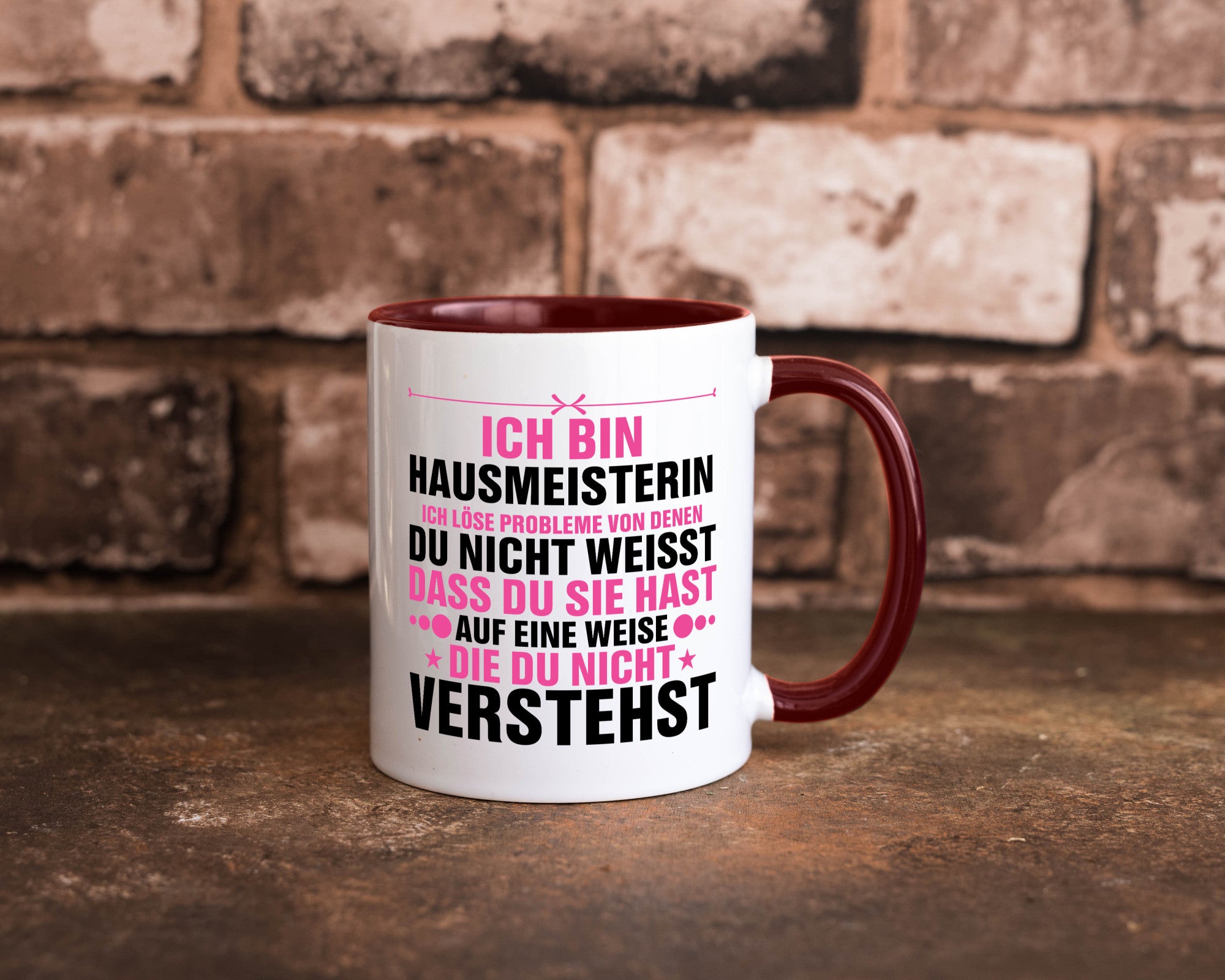 Löse Probleme: Hausmeisterin | Hauswart v2 Geschenk Humor Geschenkidee lustiger