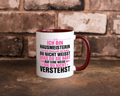 Löse Probleme: Hausmeisterin | Hauswart v2 Geschenk Humor Geschenkidee lustiger