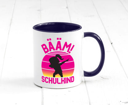 Bääm Schulkind | Einschuldung Schulanfang Geschenkidee Humor Tasse