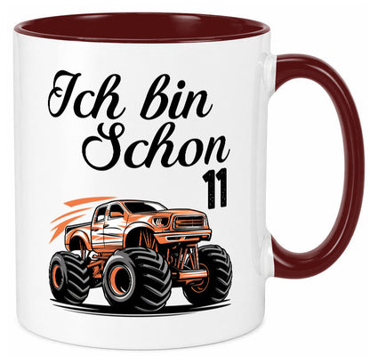 11. Geburtstag | Monster truck 11 Jahre lustiger Spruch Geschenk Geschenkidee