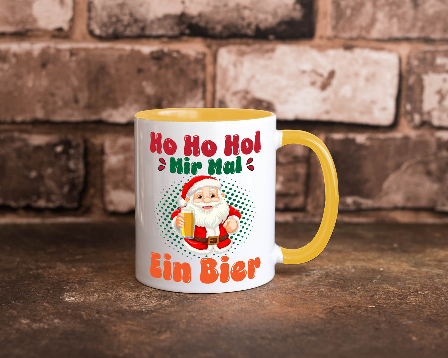 Ho mir mal ein Bier | Ugly Christmas Trinken v2 Geschenkidee Humor Tasse
