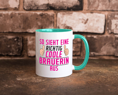 Richtig Coole Brauerin | Bier Brauerei Geschenk Humor Geschenkidee lustiger