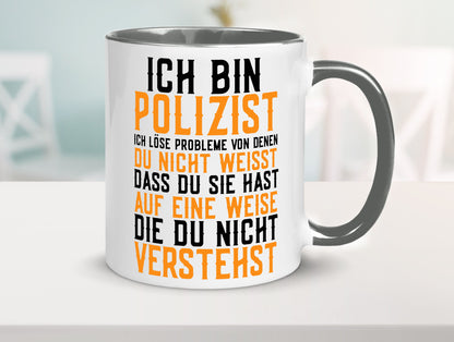 Ich bin Polizist | Polizei Beruf Job lustiger Spruch Geschenk Arbeit Kollegen