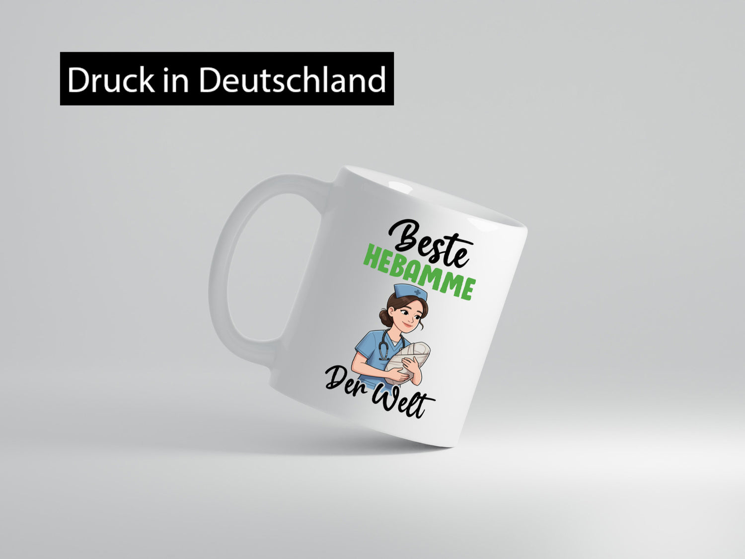 Beste Hebamme | Geburtshilfe v2 lustig Humor Geschenkidee Geschenk Tasse