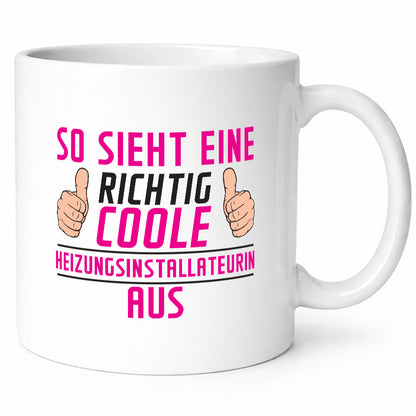 Richtig Coole Heizungsinstallateurin | Heizung lustig Humor Geschenkidee