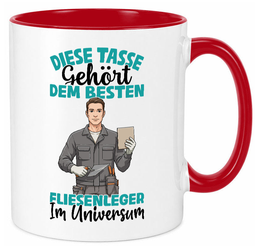 Im Universum: Fliesenleger | Fliesenlegen Bau Geschenk Humor Geschenkidee