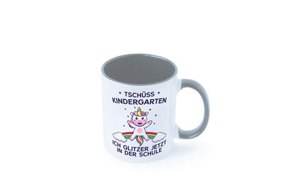 Kindergarten, jetzt Schule | Einhorn Geschenk Humor Geschenkidee lustiger Tasse