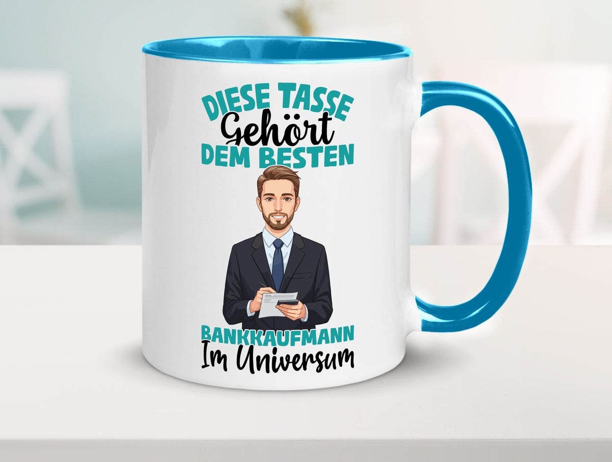 Im Universum: Bankkaufmann | Kaufmann Bank Kaufleute Geschenkidee Humor Tasse