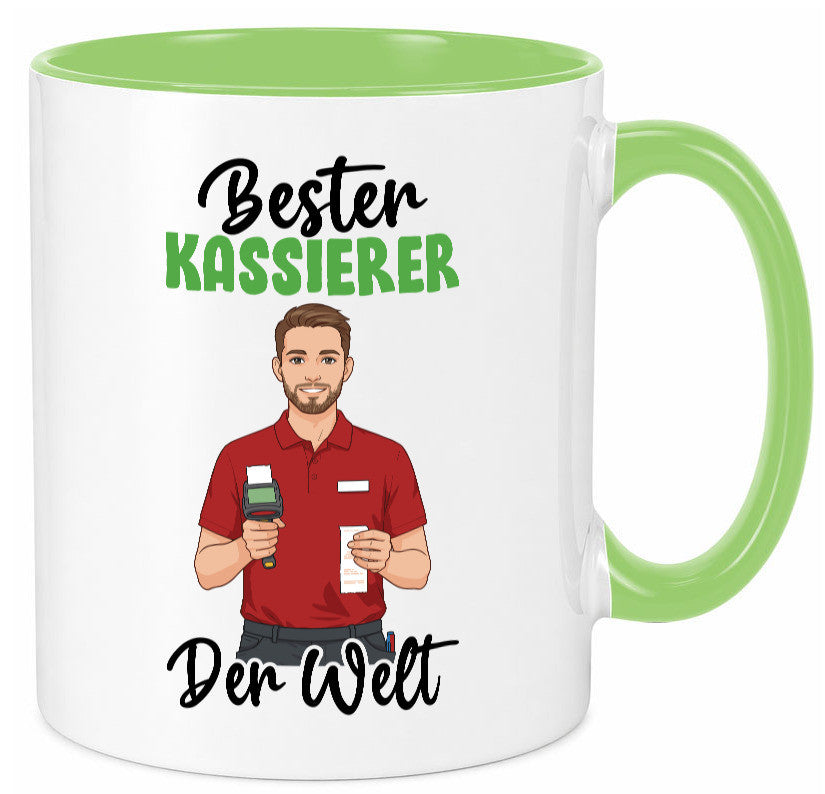 Bester Kassierer v2 Geschenkidee Humor Tasse