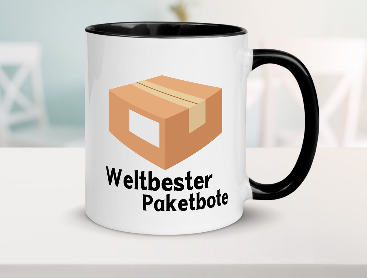 Weltbester Postbote | Paketlieferant lustiger Spruch Geschenk Humor Tasse