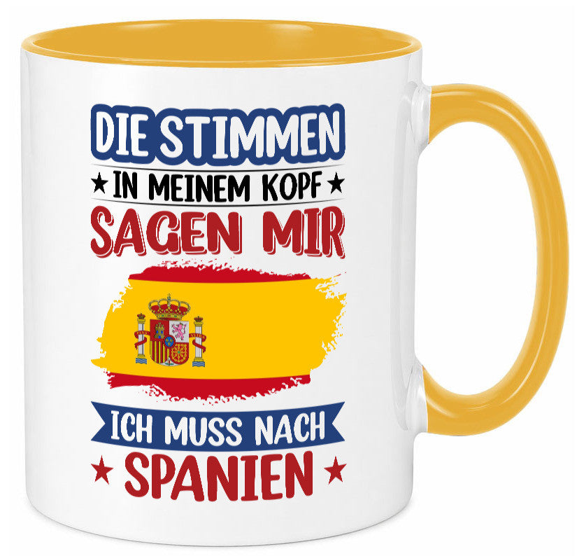 Spanien | Urlaub Stimmen in meinem Kopf Traumland v2 lustiger Spruch Geschenk