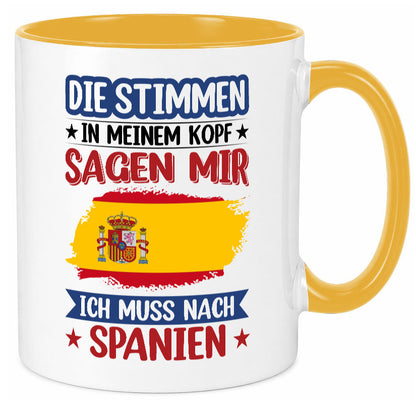 Spanien | Urlaub Stimmen in meinem Kopf Traumland v2 lustiger Spruch Geschenk