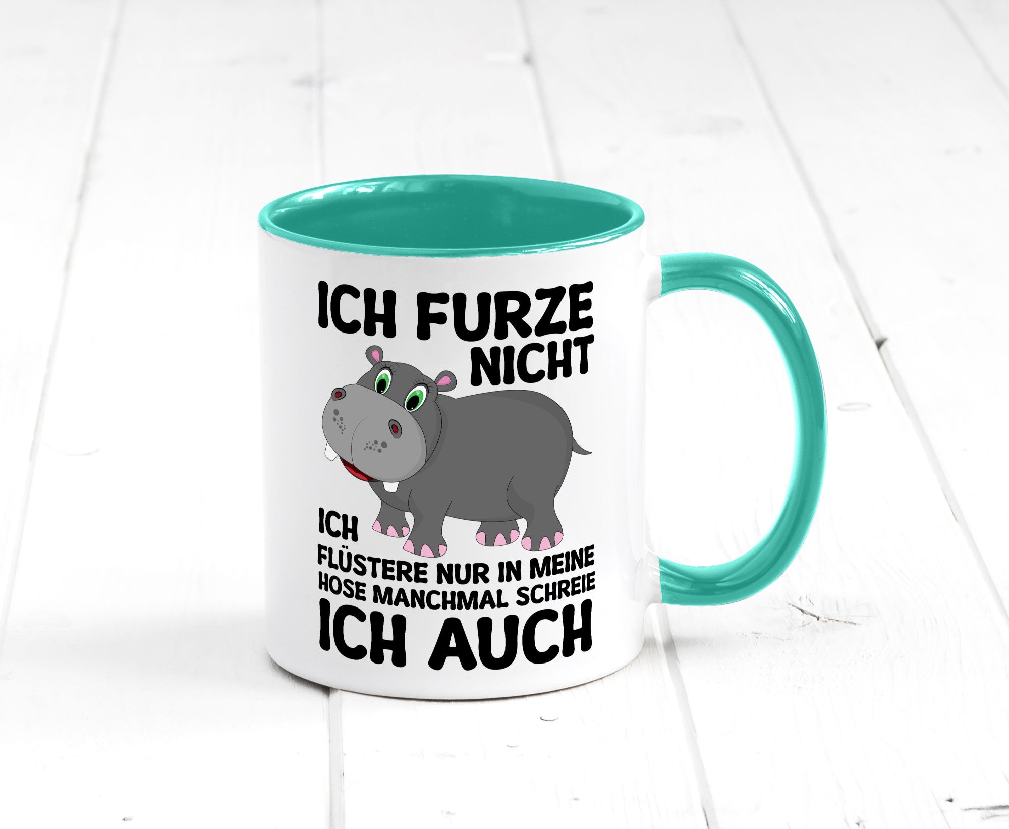 Ich furze nicht | furznilpferd v2 Humor Geschenkidee Tasse