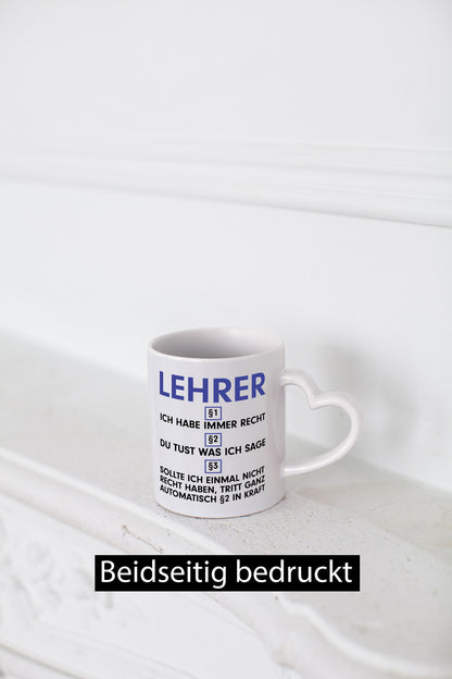 Ich habe immer Recht Lehrer | Schule Beruf Schüler v2 lustiger Spruch Geschenk