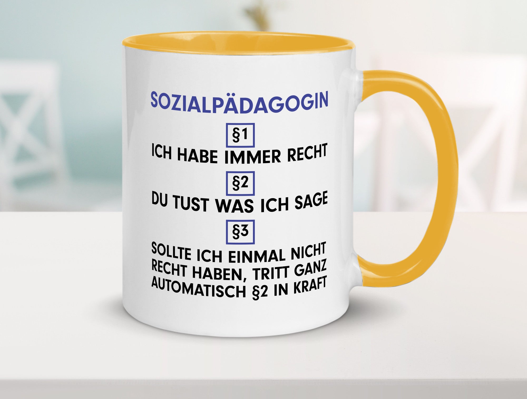 Ich habe immer Recht Sozialpädagogin | Humor Pädagogin Geschenkidee Tasse