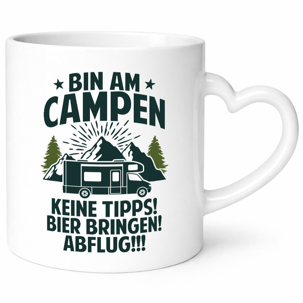 Bin am Campen | Wohnmobil Natur lustiger Spruch Geschenk Humor Geschenkidee