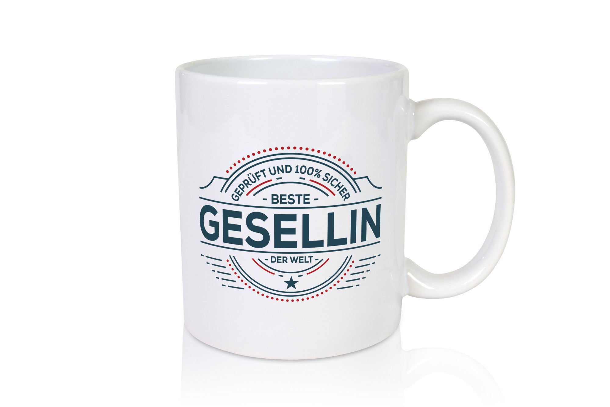 Geprüft und sicher: Gesellin | Handwerkerinnen lustig Humor Geschenkidee