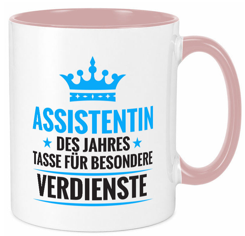 Besonderer Verdienst: Assistentin | Assistenz Hilfskraft Humor Geschenkidee