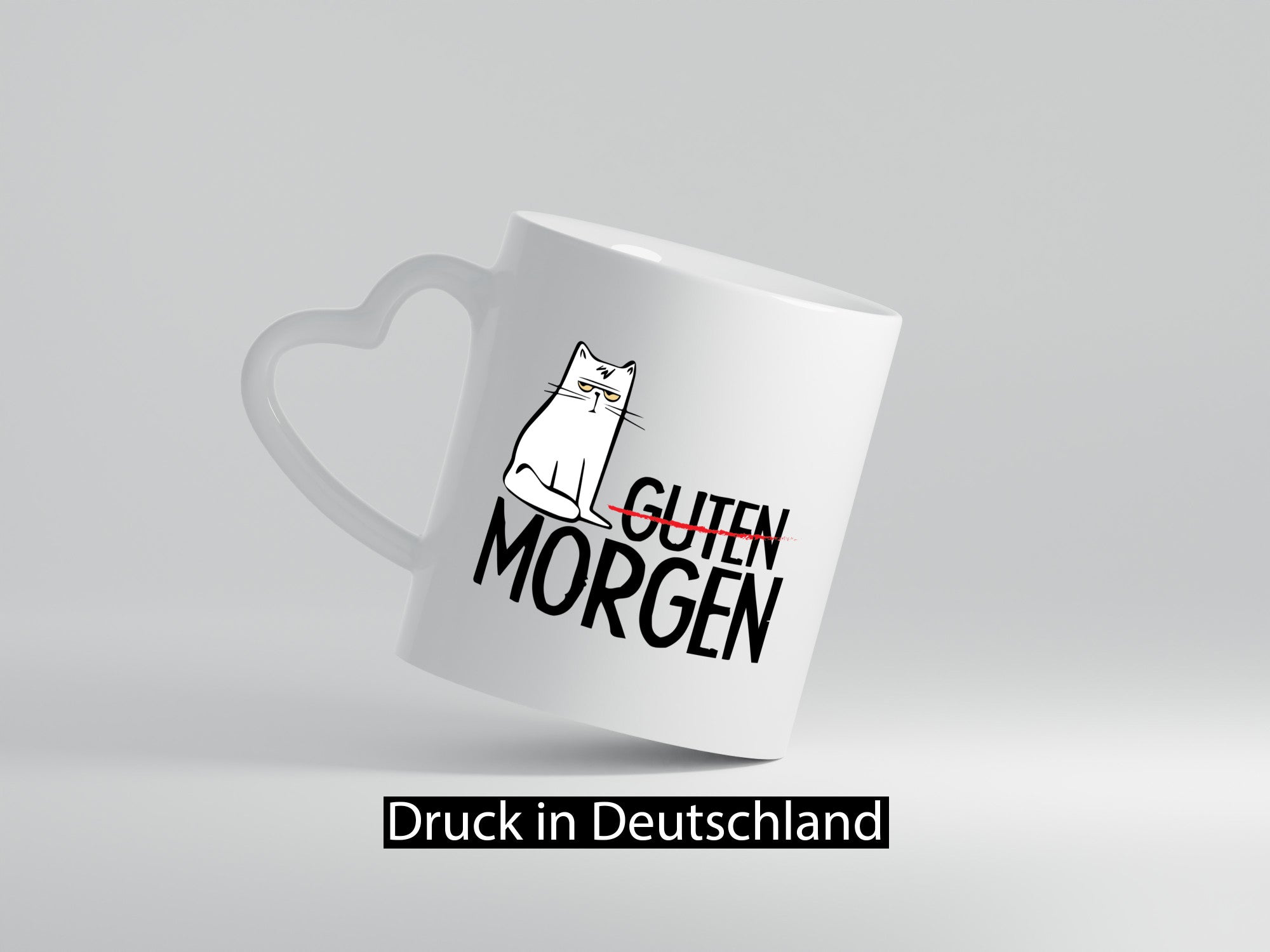 Guten Morgen Katze Geschenkidee Tierliebhaber Humor Tasse