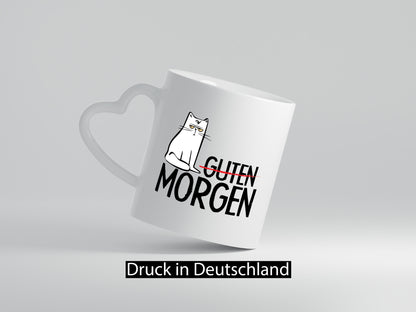 Guten Morgen Katze Geschenkidee Tierliebhaber Humor Tasse