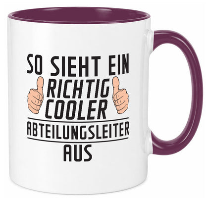 Richtig Cooler Abteilungsleiter| Führungskraft lustiger Spruch Geschenk Humor