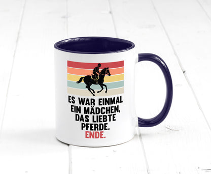 Es war einmal ein Mädchen das Liebte Pferde | lustig Humor Geschenkidee Tasse