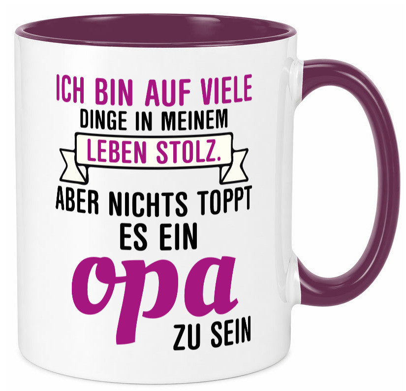 Opa Tasse | Stolzer Großvater Vatertag Enkelkinder Geschenk Familie
