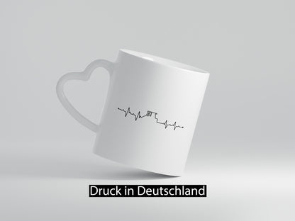 Traktor Herzschlag | Trekker Bauer Landwirt Hof lustig Humor Geschenkidee