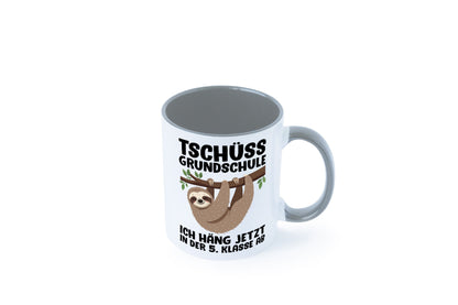 Tschüss Grundschule ich häng jetzt in der 5. Klasse ab Humor Geschenkidee Tasse