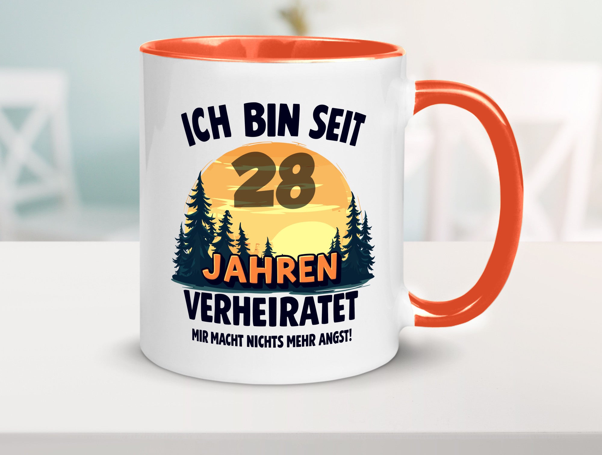 Ich bin Verheiratet | 28. Hochzeitstag Ehepaar v2 lustiger Spruch Geschenk