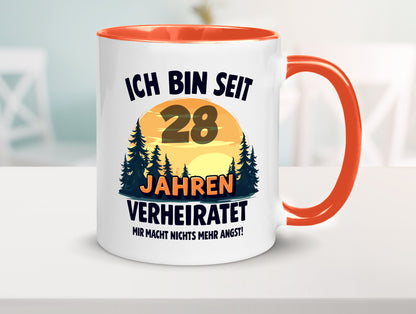 Ich bin Verheiratet | 28. Hochzeitstag Ehepaar v2 lustiger Spruch Geschenk