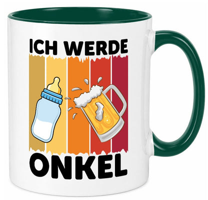 Ich werde Onkel | Patenonkel Schwangerschaft ankündigung v2 lustiger Spruch Tasse
