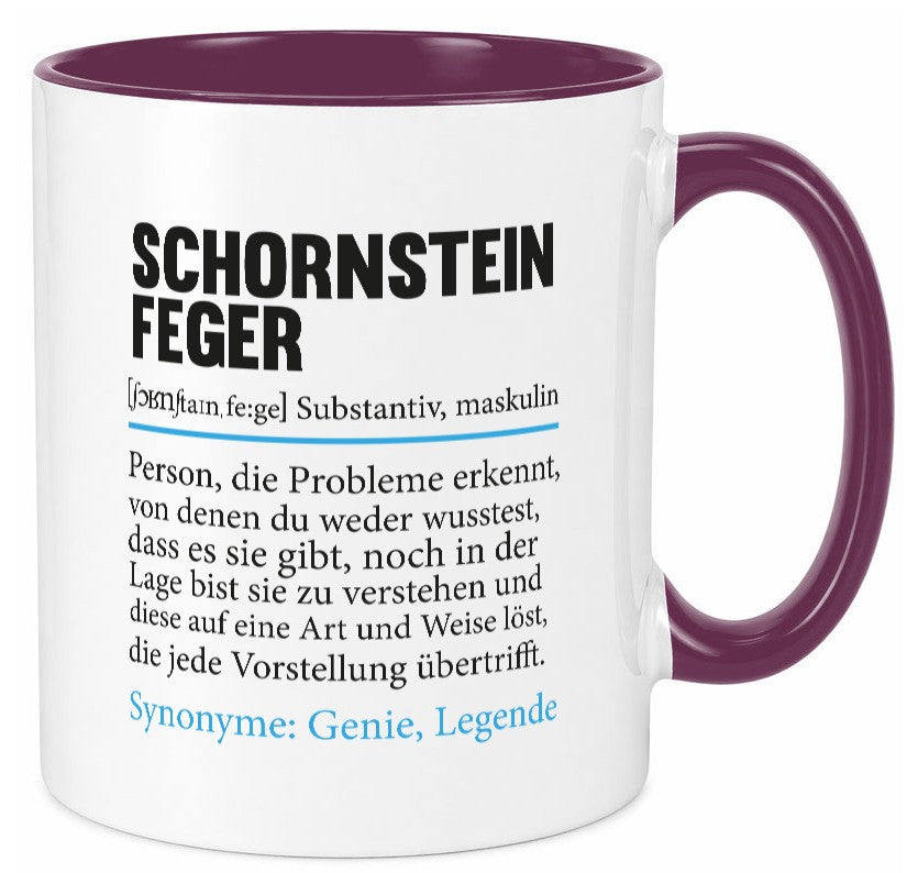 Schornsteinfeger | Kaminkehrer Handwerk Beruf Geschenk Arbeit Kollegen Büro Tasse