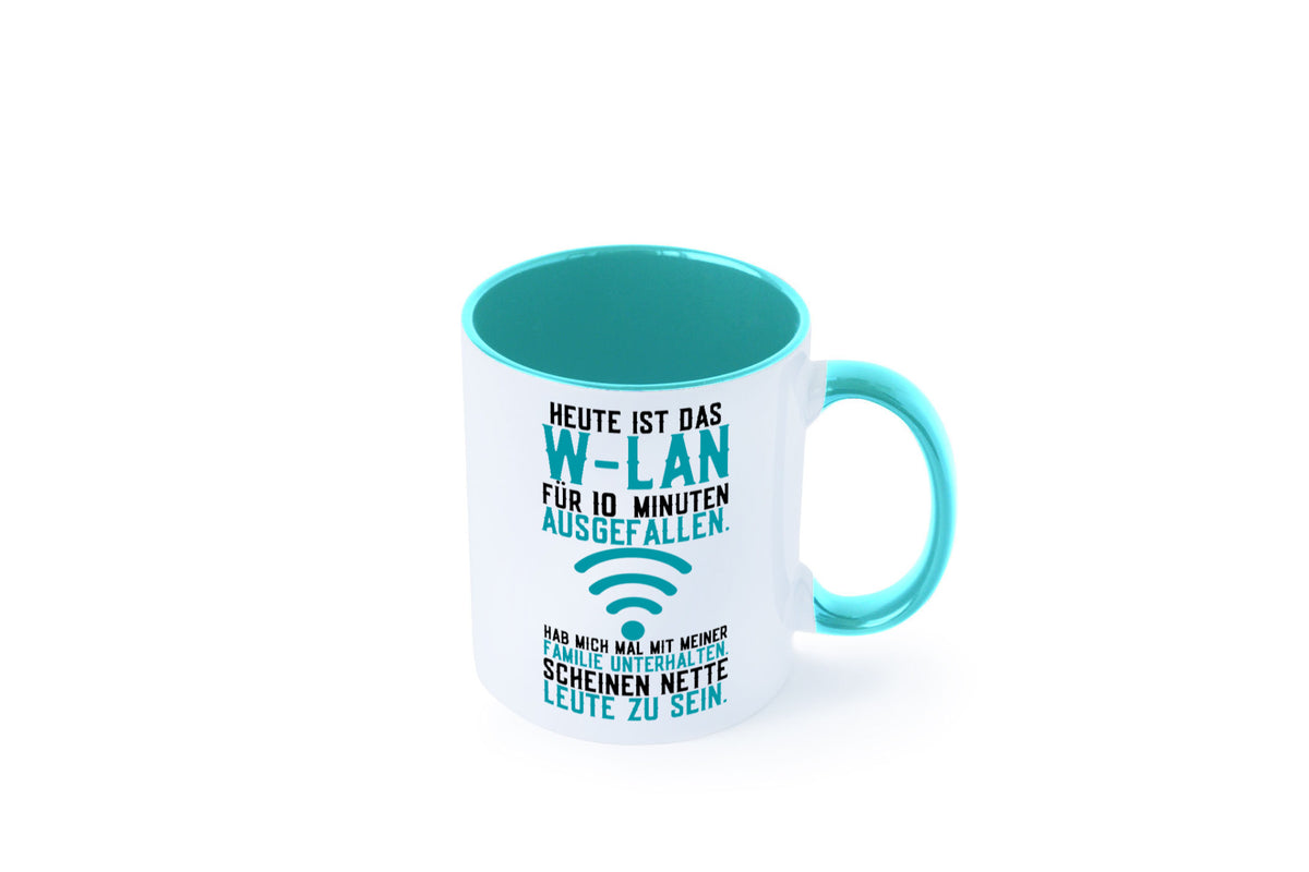 10 Minuten W-Lan Ausfall | Nerd Computer PC Gamer lustig Humor Geschenkidee Tasse