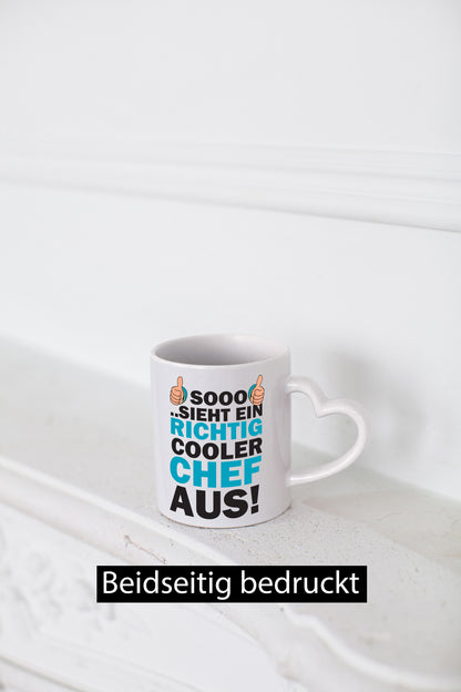 Richtig cooler Chef | Büro Arbeitgeber Mitarbeiter lustiger Spruch Geschenk