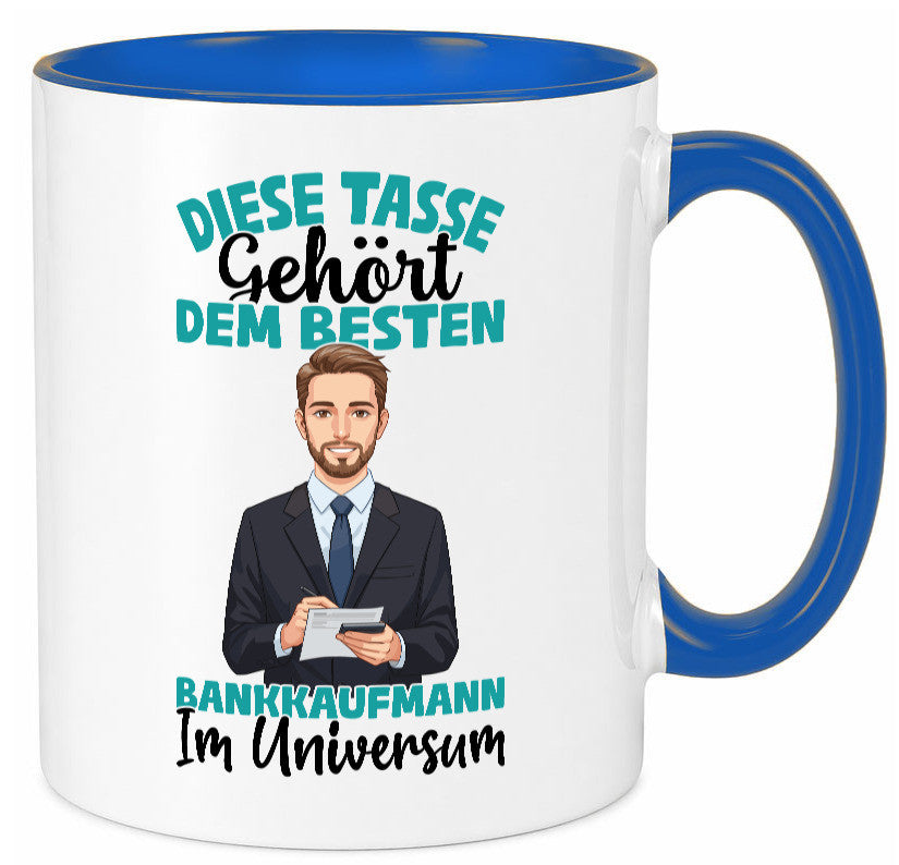 Im Universum: Bankkaufmann | Kaufmann Bank Kaufleute Geschenkidee Humor Tasse