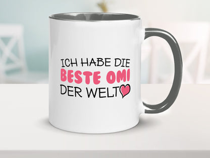 Beste Omi der Welt | Oma Tasse Geburtstag Muttertag lustig Familie Geschenkidee